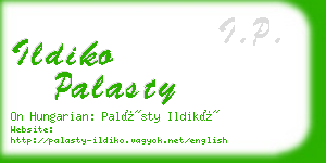 ildiko palasty business card